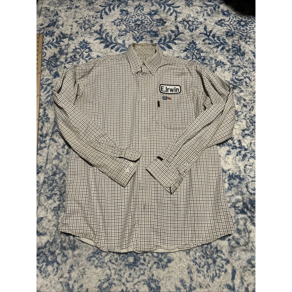 Cinch wrx fr mens flame resistant work shirt X large button down fire Logo